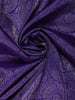 Purple Floral Woven Pure Kanchipuram Silk Saree