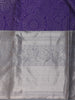 Purple Floral Woven Pure Kanchipuram Silk Saree