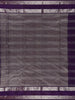 Purple Floral and Checks woven Silk Saree - Diadem