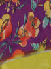 Purple Floral Prints Fancy Georgette Saree - Diadem