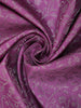 Purple Floral Woven Pure Kanchipuram Silk Saree - Diadem