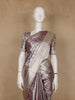 Purple Ikat Woven Tissue Silk Saree - Diadem