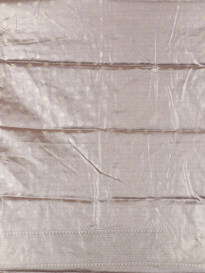 Purple Ikat Woven Tissue Silk Saree - Diadem