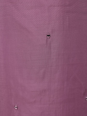 Purple Mirror Worked Cotton Salwar Suit - Diadem