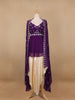 Purple Mirror Worked Georgette Salwar Suit - Diadem