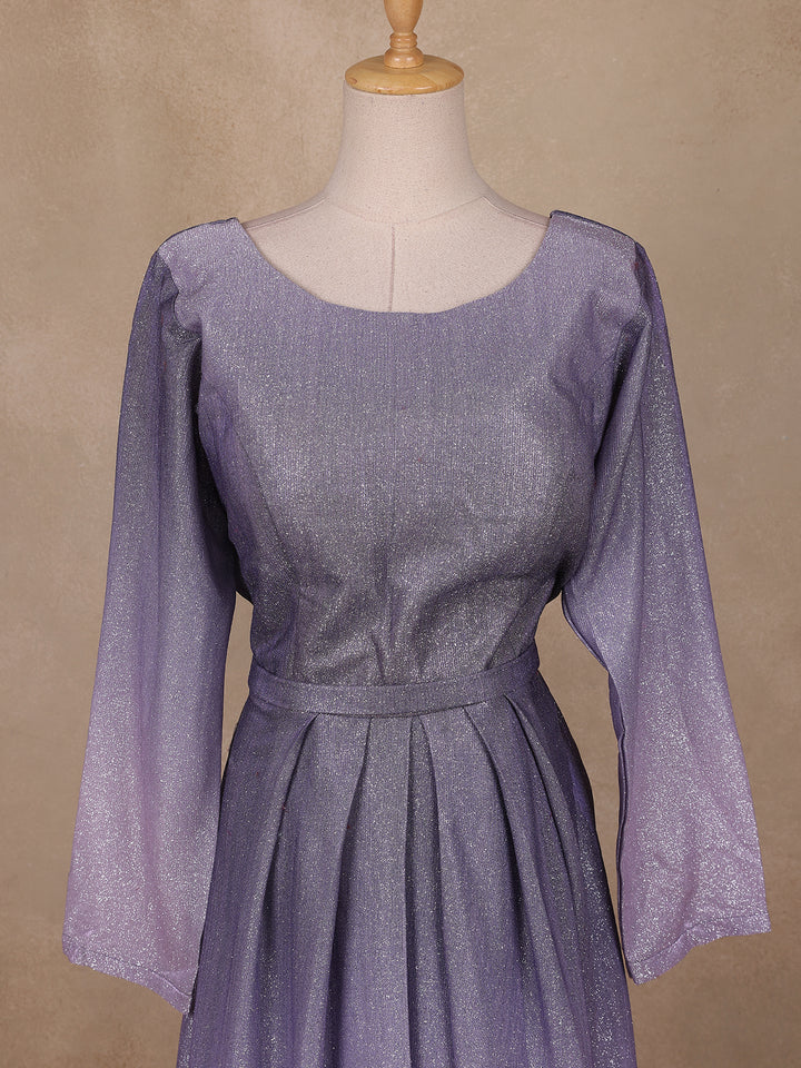Ombre Effect Shimmer Glitter Party Wear Gown - Diadem