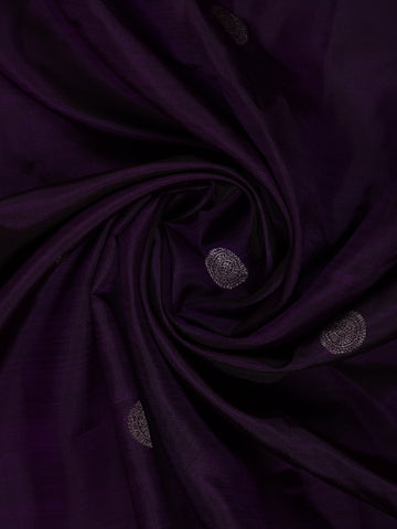 Purple Peacock Woven Silk saree - Diadem