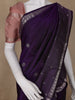 Purple Peacock Woven Silk saree - Diadem