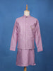 Purple Sequin Embroidered Brocade Kurta Pyjama