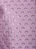 Purple Sequin Embroidered Brocade Kurta Pyjama
