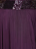 Purple Sequins Embroidered Satin Lehenga - Diadem