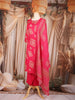 Queen Pink Block Printed Cotton Salwar Suit