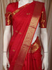 Queen Pink Butta Zari Woven Design Pure Kanchipuram Silk Saree with Zari Border