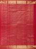 Queen Pink Checked Zari Woven Design Pure Kanchipuram Silk Saree with Zari Border