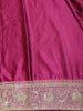 Queen Pink Designed Border Satin Saree