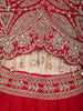 Queen Pink Floral Beads and Zari Embroidered Design Georgette Lehenga with Dupatta