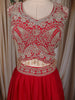 Queen Pink Floral Beads and Zari Embroidered Design Georgette Lehenga with Dupatta