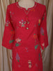 Queen Pink Floral Butta Printed Design Cotton Salwar Suit with Dupatta