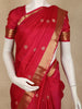 Queen Pink Floral Butta Woven Design Pure Kanchipuram Silk Saree with Zari Border
