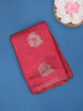 Queen Pink  Floral Butta Woven Fancy Art Silk Saree