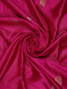 Queen Pink Floral Design Semi Banarasi Saree
