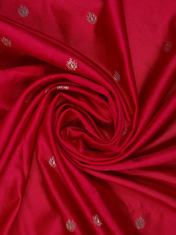 Queen Pink Butta Design Tussar Silk Saree - Diadem