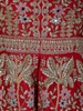 Queen Pink Floral Embroidered Design Georgette Peplum Palazzo Suit with Dupatta