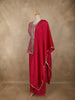 Queen Pink Floral Embroidered Design Silk Palazzo Suit with Dupatta