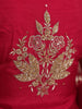 Queen Pink Floral Embroidered Georgette Palazzo Suit
