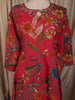 Queen Pink Floral Printed Design Cotton Anarkali Salwar Suit with Dupatta