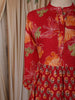 Queen Pink Floral Printed Design Cotton Anarkali Salwar Suit with Dupatta