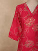 Queen Pink Floral Printed Design Cotton Co-ord Set
