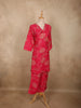 Queen Pink Floral Printed Design Cotton Co-ord Set