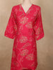 Queen Pink Floral Printed Design Cotton Co-ord Set