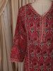 Queen Pink Floral Printed Design Cotton Straight Cut Salwar Suit with Dupatta