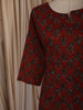 Queen Pink Floral Printed Design Cotton Straight Cut Salwar Suit