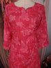Queen Pink Floral Printed Design Cotton Straight Cut Salwar Suit with Dupatta