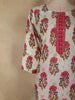 Queen Pink Floral Printed Design Cotton Straight Cut Salwar Suit with Dupatta