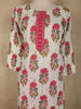 Queen Pink Floral Printed Design Cotton Straight Cut Salwar Suit with Dupatta