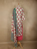 Queen Pink Floral Printed Design Cotton Straight Cut Salwar Suit with Dupatta
