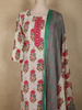 Queen Pink Floral Printed Design Cotton Straight Cut Salwar Suit with Dupatta