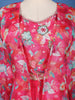 Queen Pink Floral Printed Synthetic Palazzo Salwar Suit and Jacket - Diadem
