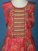 Queen Pink Floral Printed Satin Kids Patiala Salwar Suit With Dupatta