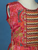 Queen Pink Floral Printed Satin Kids Patiala Salwar Suit With Dupatta