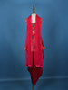Queen Pink Floral Printed Satin Kids Patiala Salwar Suit With Dupatta