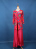 Queen Pink Floral Printed Synthetic Palazzo Suit