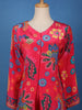Queen Pink Floral Printed Synthetic Palazzo Suit