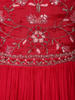 Queen Pink Floral Sequins Embroidered Design Georgette Gown with Dupatta