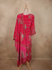 Queen Pink Floral Sequins and Beads Embroidered Design Crepe Palazzo Suit