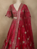 Queen Pink Floral Sequins and Zari Embroidered Design Banarasi Silk Lehenga with Dupatta
